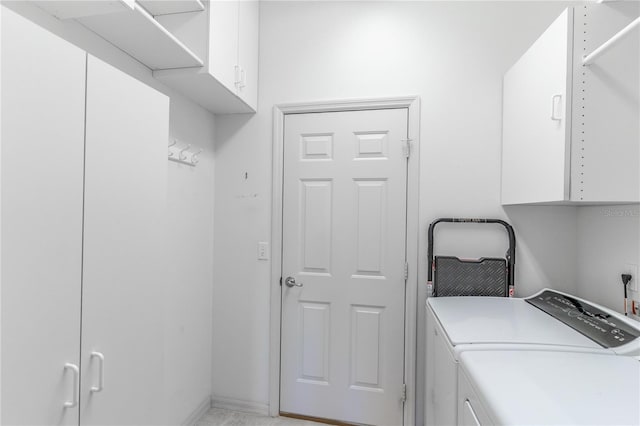 9458 SW 93rd Loop, Ocala, FL 34481 - washroom with cabinet space and washing machine and dryer
