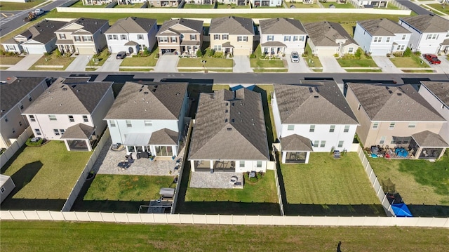 drone / aerial view featuring a residential view