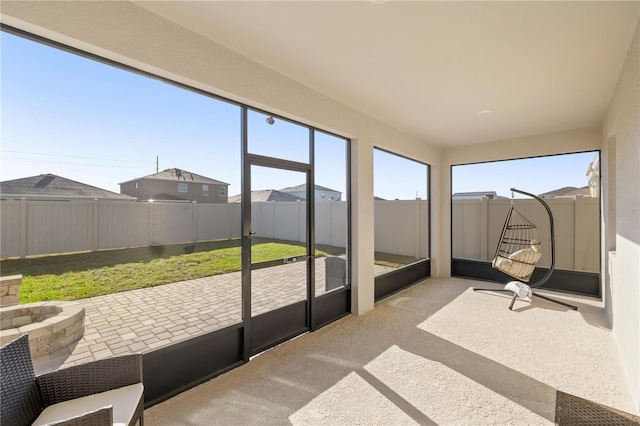 view of sunroom / solarium