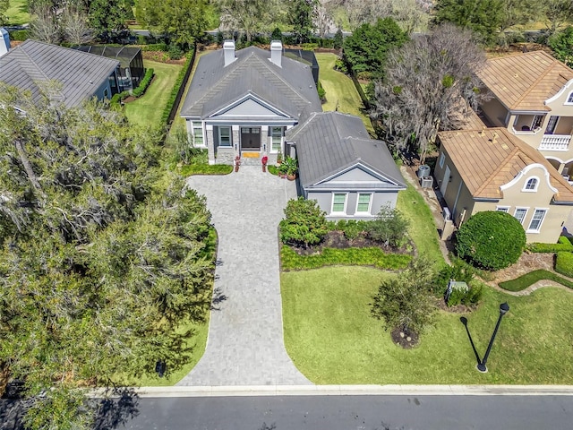 birds eye view of property featuring a residential view