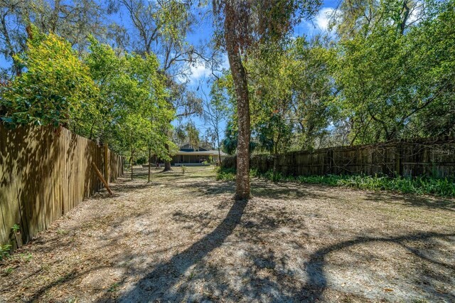 view of yard with fence private yard