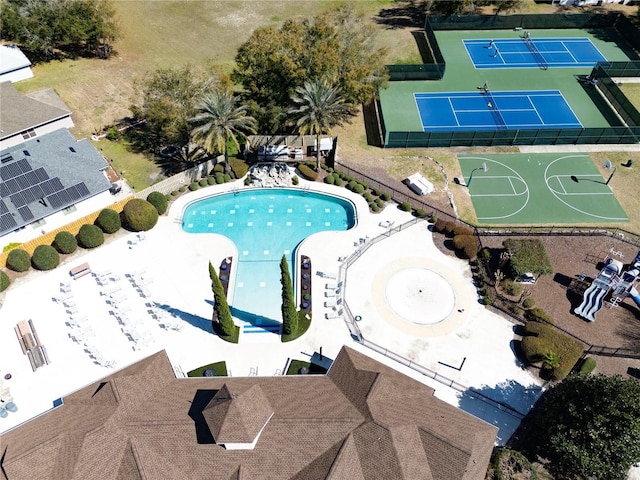 birds eye view of property