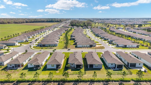 drone / aerial view with a residential view