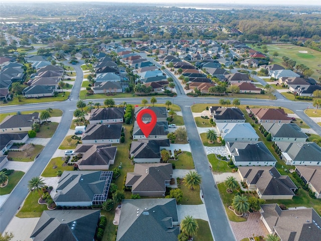 drone / aerial view featuring a residential view