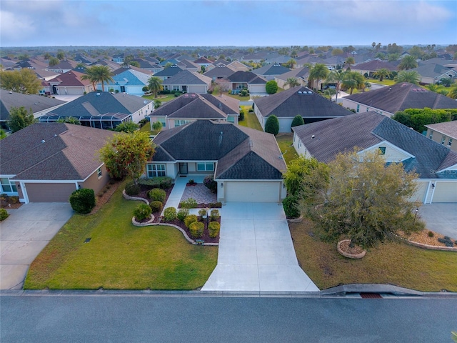 bird's eye view featuring a residential view