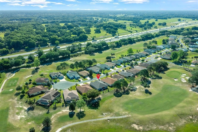 aerial view featuring a residential view