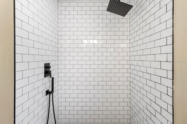 room details with tiled shower