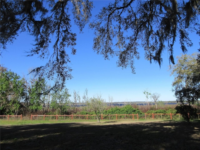 view of yard featuring a rural view