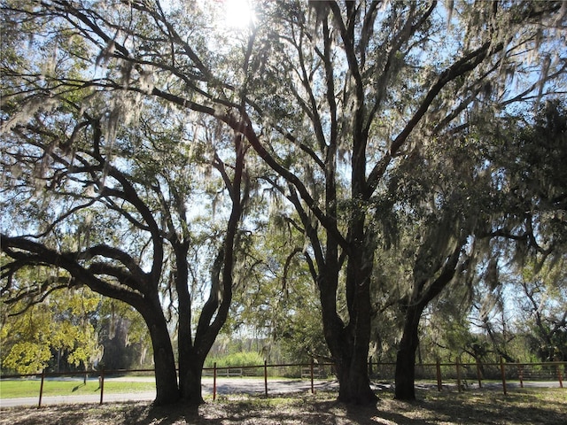 view of property's community with fence