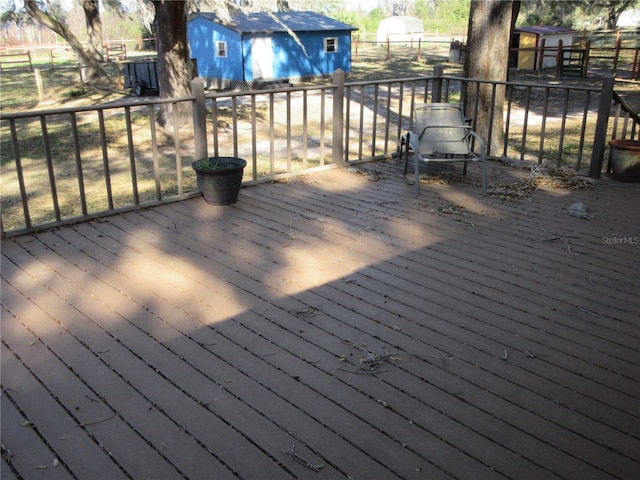 wooden deck with fence