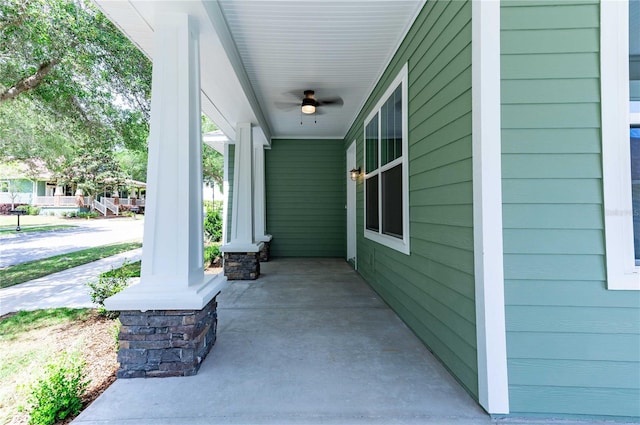 view of patio / terrace featuring covered porch