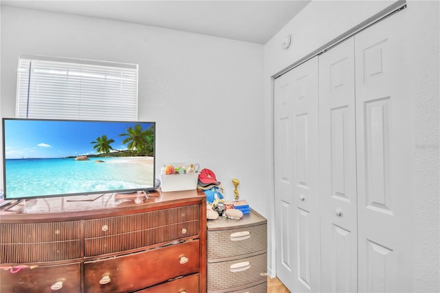 bedroom featuring a closet