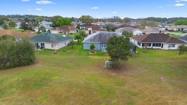 bird's eye view with a residential view