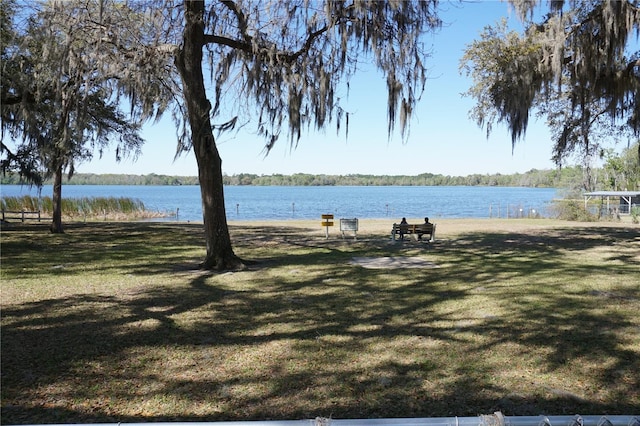 view of water feature