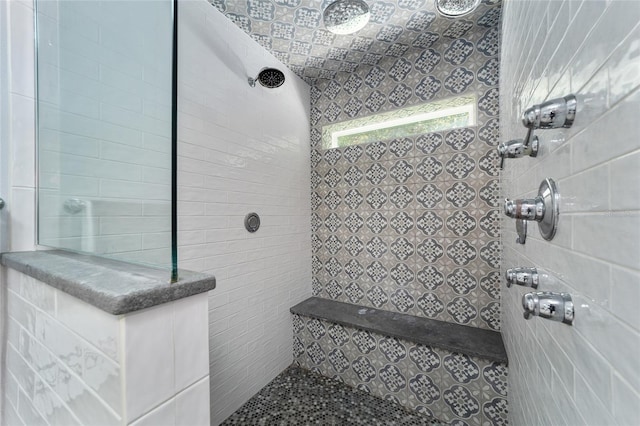 full bath featuring walk in shower