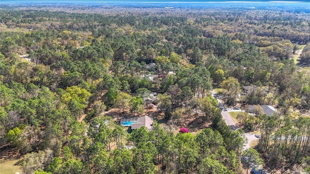 aerial view with a view of trees