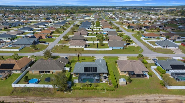 aerial view featuring a residential view