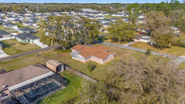 birds eye view of property featuring a residential view