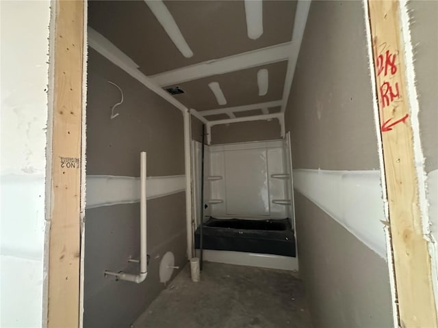 4397 SW 90th Pl, Ocala, FL 34476 - staircase featuring unfinished concrete floors