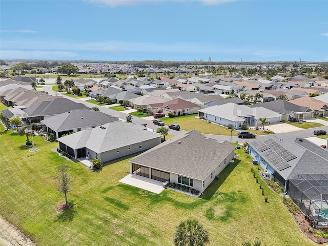 drone / aerial view featuring a residential view