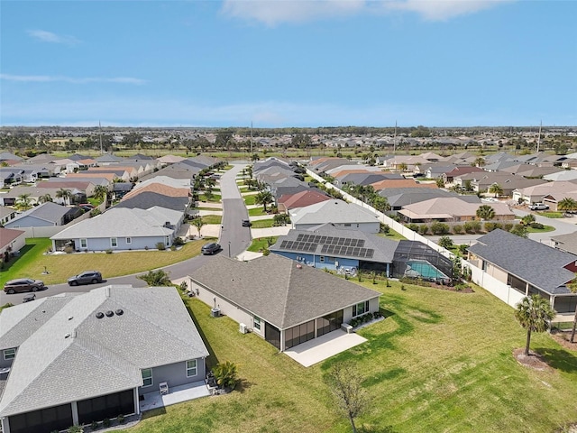 aerial view featuring a residential view