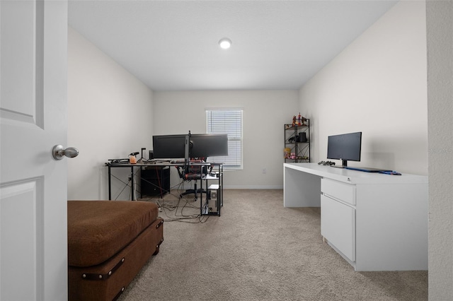 4931 SW 88th Pl, Ocala, FL 34476 - home office featuring light carpet and baseboards
