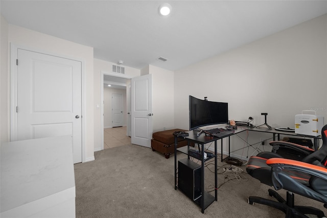 4931 SW 88th Pl, Ocala, FL 34476 - carpeted home office with visible vents