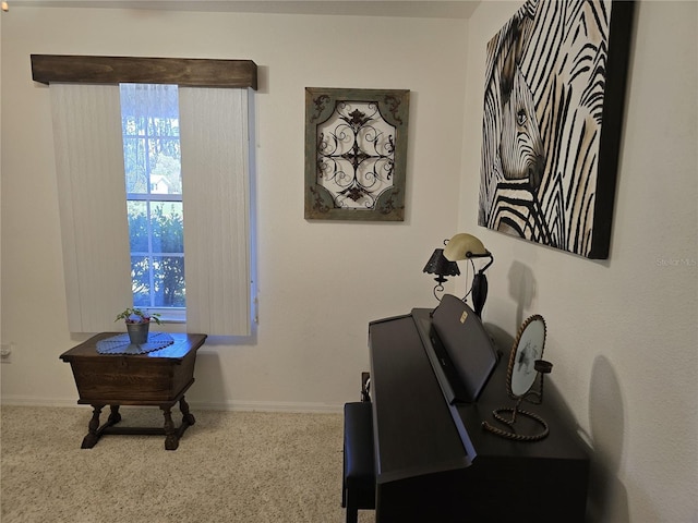 home office featuring baseboards