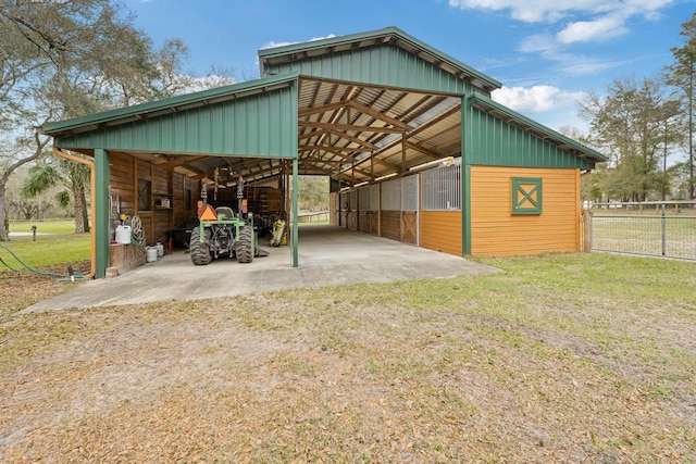 view of stable