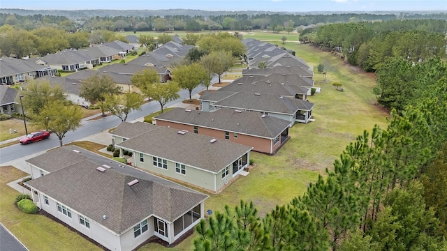 drone / aerial view featuring a residential view