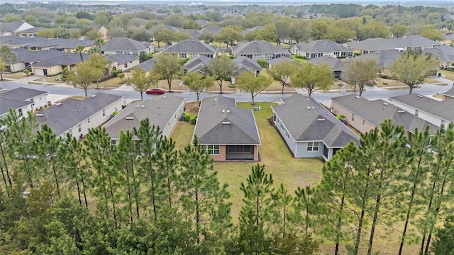 drone / aerial view with a residential view