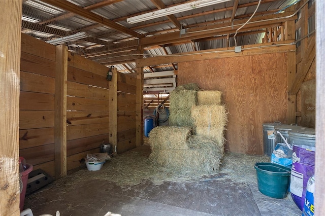 view of horse barn