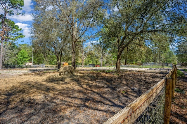 exterior space featuring fence