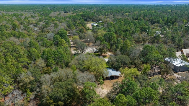 drone / aerial view with a view of trees