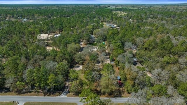 drone / aerial view with a view of trees