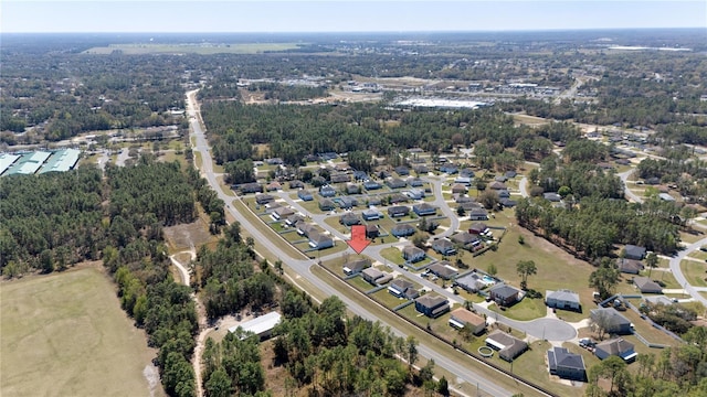 aerial view featuring a residential view