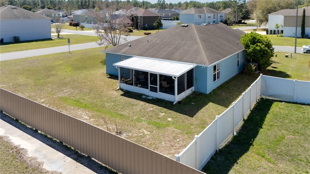 bird's eye view featuring a residential view