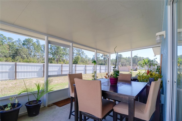 view of sunroom / solarium