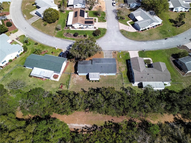 aerial view featuring a residential view