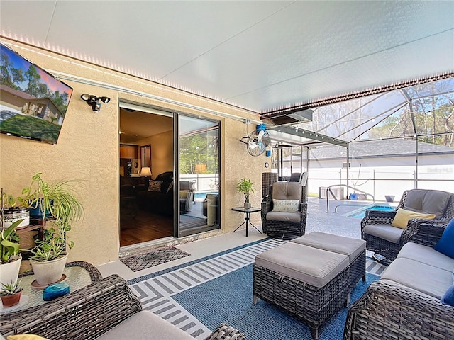 view of sunroom / solarium