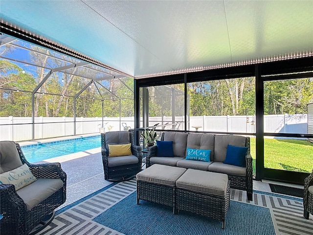 view of sunroom / solarium