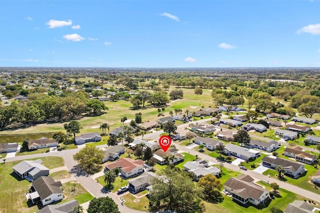 birds eye view of property featuring a residential view