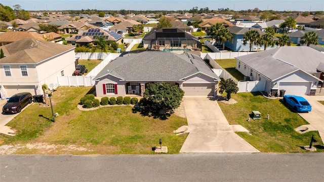 bird's eye view featuring a residential view