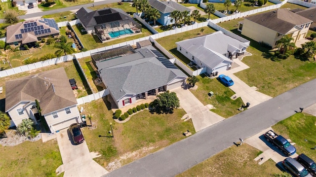 birds eye view of property featuring a residential view