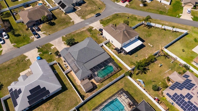 bird's eye view featuring a residential view