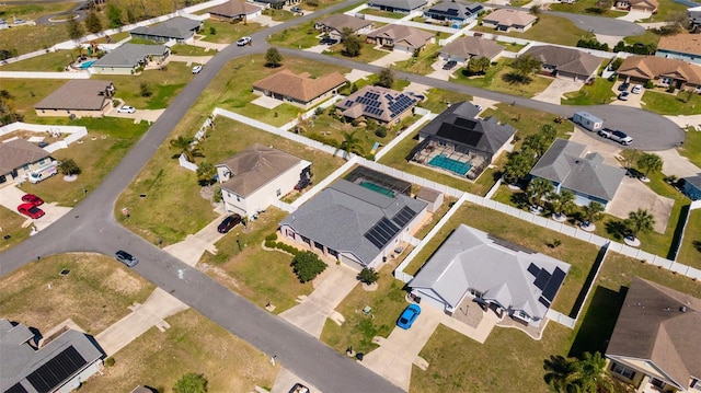 drone / aerial view featuring a residential view