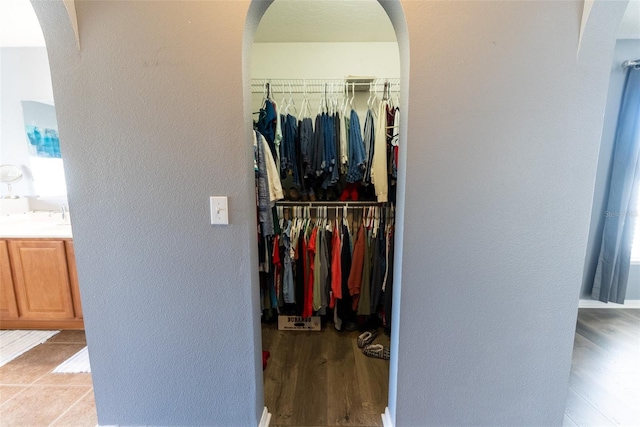 view of closet