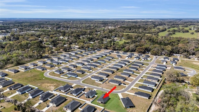 bird's eye view featuring a residential view