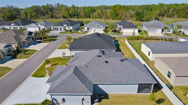 drone / aerial view featuring a residential view