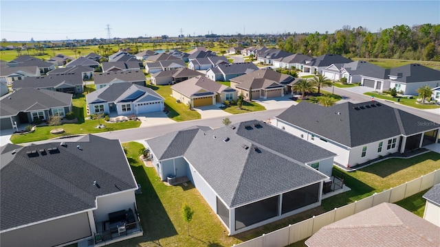 aerial view featuring a residential view